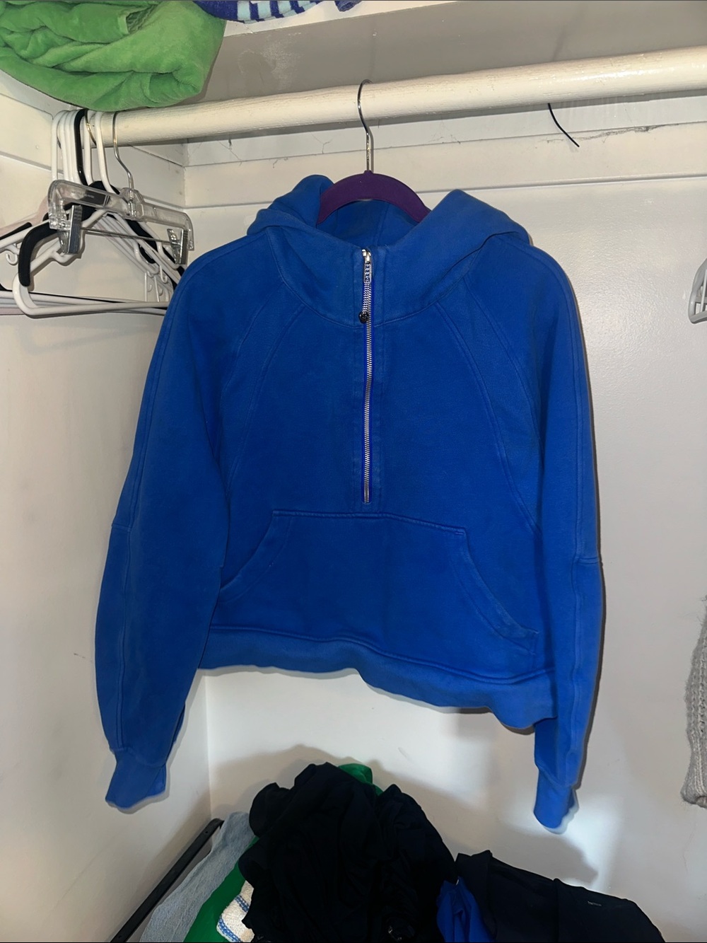 Lululemon Cobalt Blue Half-Zip Hoodie